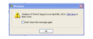 Windows XP alert