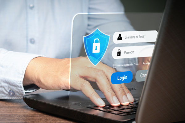 Admin access login screen.