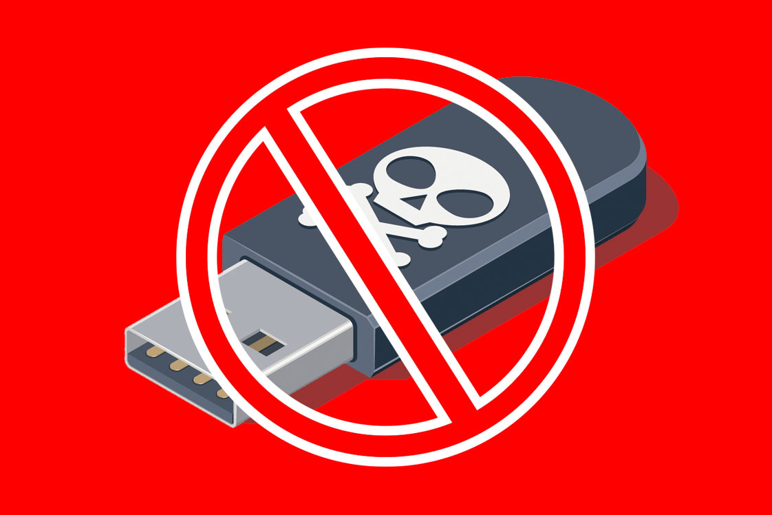 USB storage blocking graphic.